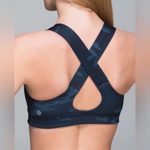 Lululemon All Sport Bra Blue Camo - Picture 2 of 5